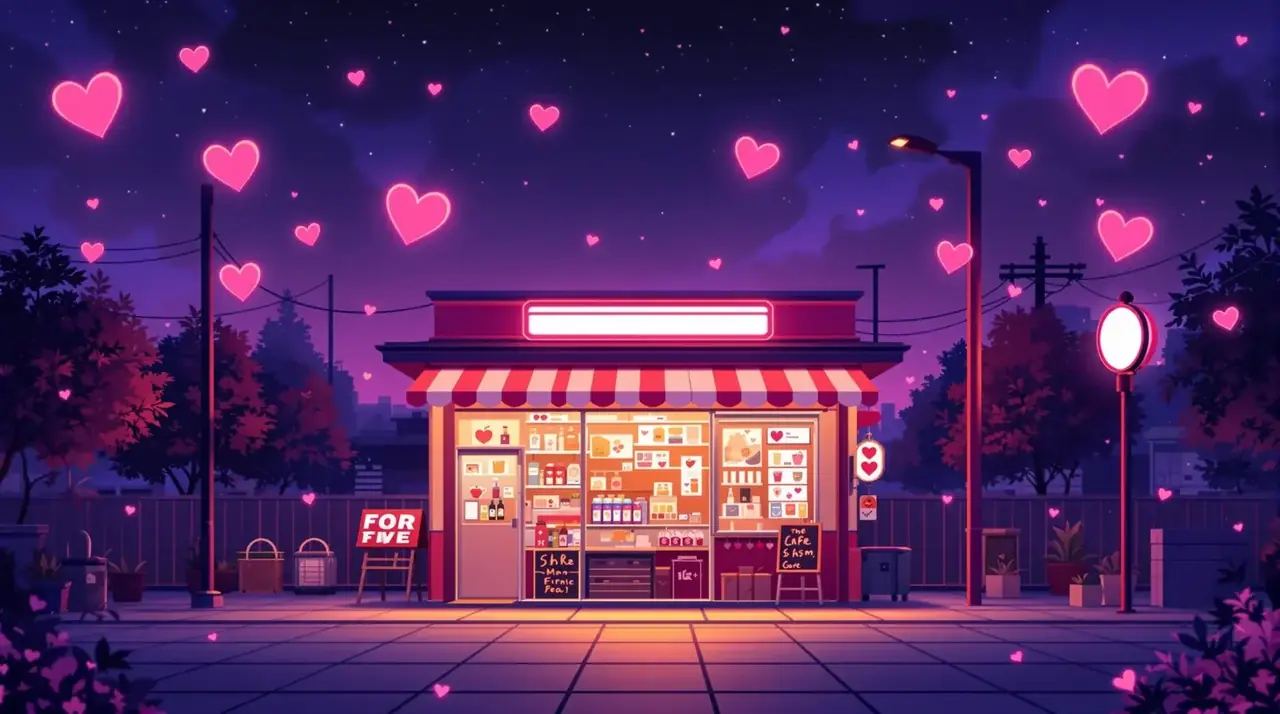 恋爱便利店 横版海报